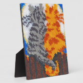 Romantische Katzen Latch Hook Fotoplatte (Seite)