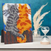 Romantische Katzen Latch Hook Fotoplatte (Seite)