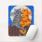 Romantische Katzen Latch Hook Mousepad (Mit Mouse)