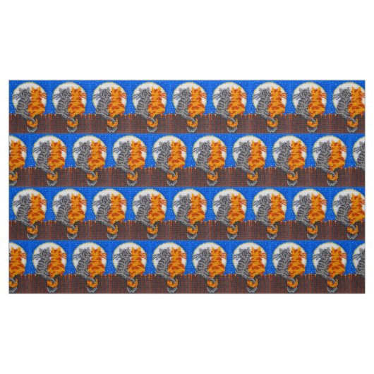 Romantische Katzen Latch Hook Stoff (Fat Quarter (45,7 x 55,9 cm))