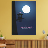 Romantische Katzen Leinwanddruck (Insitu (Wohnzimmer))