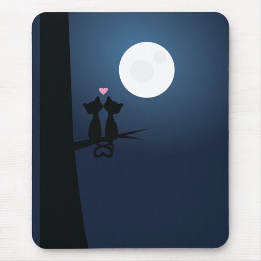 Romantische Katzen Mousepad (Vorne)