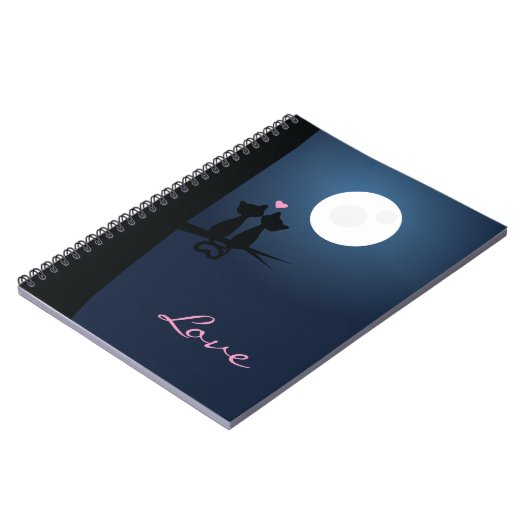 Romantische Katzen Notizblock (Linke Seite)