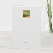 Romantische Kerzen Weihnachtskarte Feiertagskarte (Rückseite)