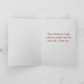 Romantische Kerzen Weihnachtskarte Feiertagskarte (Innenseite)