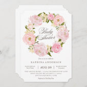 Romantische Kinderdusche Einladung (Vorne/Hinten)