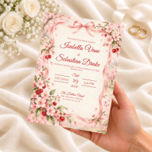 Romantische Kirschblüten-Cocotte-Hochzeit