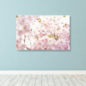 Romantische Kirschblüten und kleine Leinwand Biene (Insitu (Holzboden))