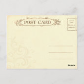 Romantische Kissenkung - Postkarte (Rückseite)