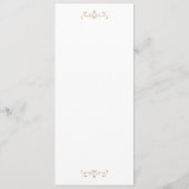 Romantische klassische Goldhochzeit Einladung (Rückseite)