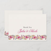 Romantische klassische Pearl Swan Floral Frame Wed (Vorne/Hinten)