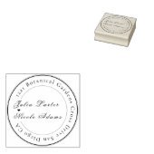 Romantische klassische Pearl Swan Floral Frame Wed Gummistempel (Stempel)