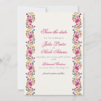 Romantische klassische Pearl Swan Floral Frame Wed