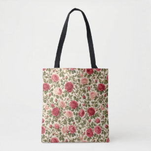 Romantische klassische Rosenreben-Kunst Tasche
