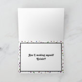 Romantische Kokette Fun Chocolate Éclair Food Pub Karte (Innenseite)