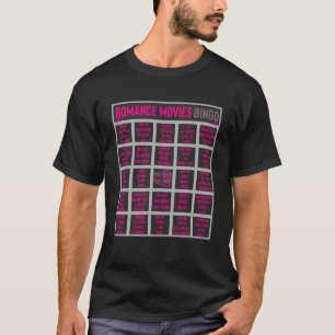 Romantische Komödie RomCom Bingo T-Shirt