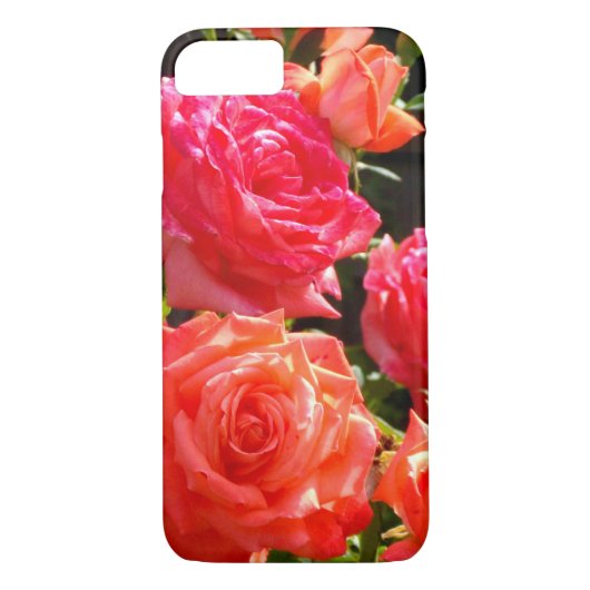 Romantische Korallen-Rose Case-Mate iPhone Hülle (Rückseite)