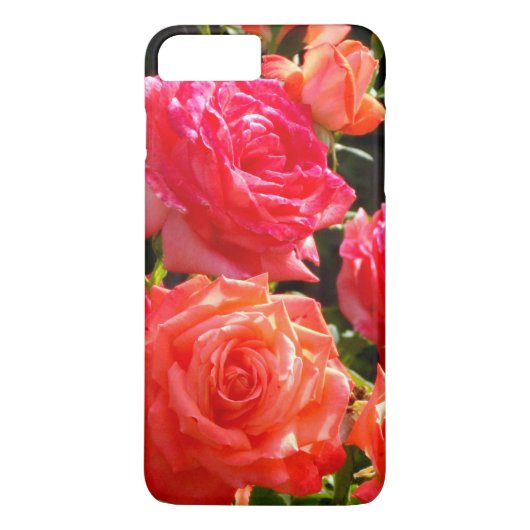 Romantische Korallen-Rose Case-Mate iPhone Hülle (Rückseite)