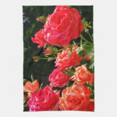 Romantische Korallen-Rose Handtuch (Vertikal)