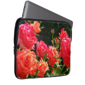 Romantische Korallen-Rose Laptopschutzhülle (Vorne Rechts)