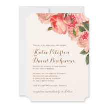 Romantische Korallenbäume auf Goldhochzeit