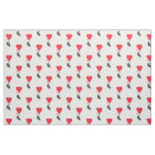 Romantische Krähe und rotes Liebe Stoff (Fat Quarter (45,7 x 55,9 cm))