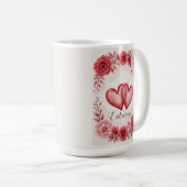 Romantische Kunst im Herzen Kaffeetasse (VorderseiteRechts)