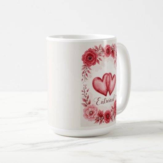 Romantische Kunst im Herzen Kaffeetasse (VorderseiteRechts)