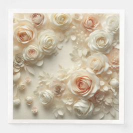 Romantische Kunst mit schwindelerregenden Rose Serviette