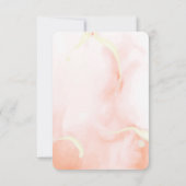 Romantische Kürbissonnenblume Hochzeit im Herbst H RSVP Karte (Rückseite)