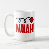 Romantische Kuss-Tasse mit den roten Lippen | Kaffeetasse (Links)