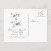 Romantische Lacey Träume mit Blumen Ankündigungspostkarte (Rückseite)