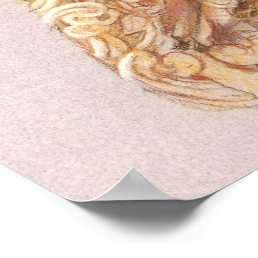 Romantische Lady Viktorianisch Decor Poster (Ecke)