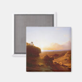 Romantische Landschaft, 1860 Magnet (Vorderseite/Rückseite)