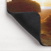 Romantische Landschaft, 1860 Mousepad (Ecke)