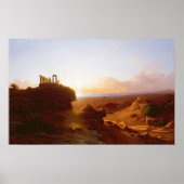 Romantische Landschaft, 1860 Poster (Vorne)