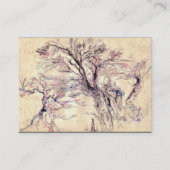 ROMANTISCHE LANDSCHAFT, Aubergine Visitenkarte (Rückseite)