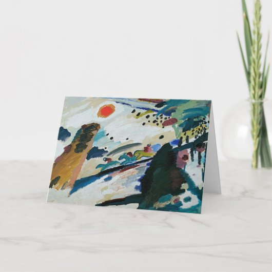 Romantische Landschaft | Kandinsky Karte (Vorderseite)