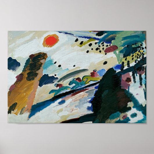 Romantische Landschaft | Kandinsky Poster (Vorne)