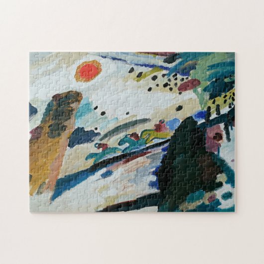 Romantische Landschaft | Kandinsky Puzzle (Horizontal)