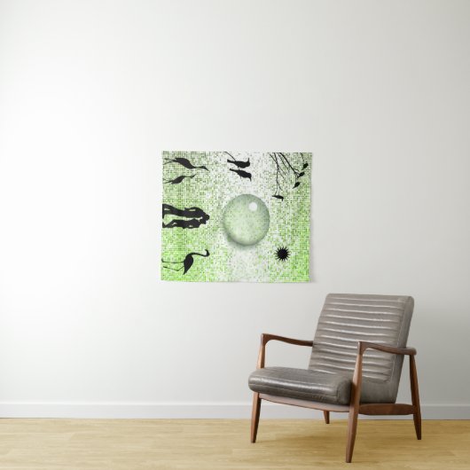 Romantische Landschaft Liebe Geschichte Wandteppich (Beispiel (Horizontal))