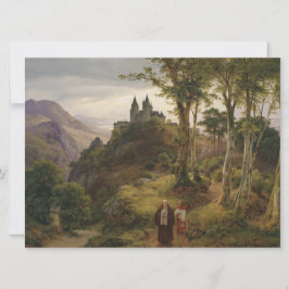 Romantische Landschaft mit Klosteranlage Karte