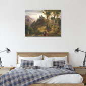 Romantische Landschaft mit Klosteranlage Leinwanddruck (Insitu (Schlafzimmer))