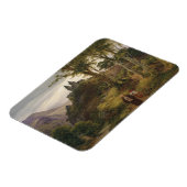 Romantische Landschaft mit Klosteranlage Magnet (Linke Seite)