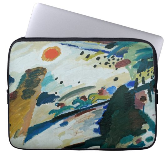 Romantische Landschaft von Wassily Kandinsky Laptopschutzhülle (Vorderseite)