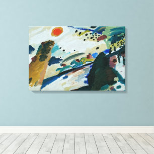 Romantische Landschaft von Wassily Kandinsky Leinwanddruck