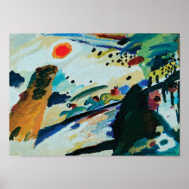 Romantische Landschaft von Wassily Kandinsky Poster