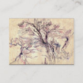 ROMANTISCHE LANDSCHAFT, weißes Perlpapier Visitenkarte (Rückseite)