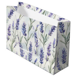Romantische Lavendel-Blume Hochzeit Große Geschenktüte