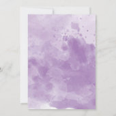 Romantische Lavendelhochzeit Einladung (Rückseite)